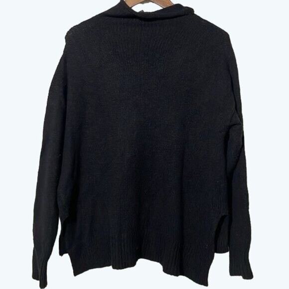 Free Press Clothing Black Mock Neck Pullover Sweater NWT Large - Picture 5 of 9